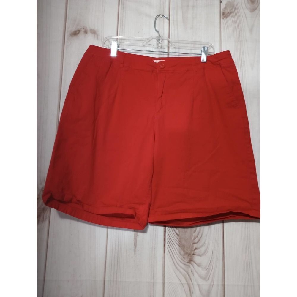 EST. 1946 Classic Red Cotton Stretch Shorts Womens Size 18W RN37080
